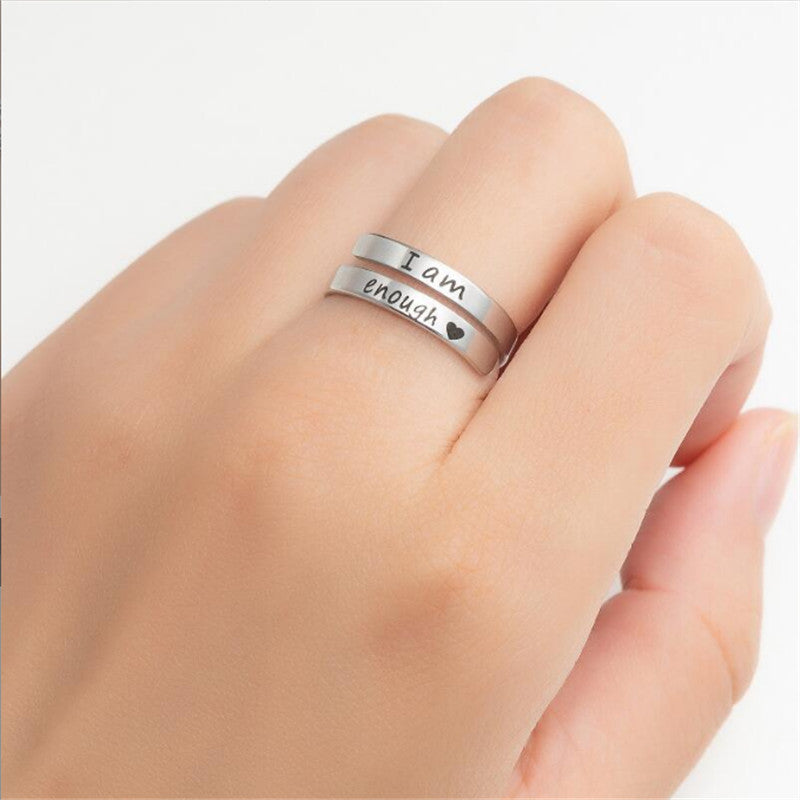 I Am Enough Ring